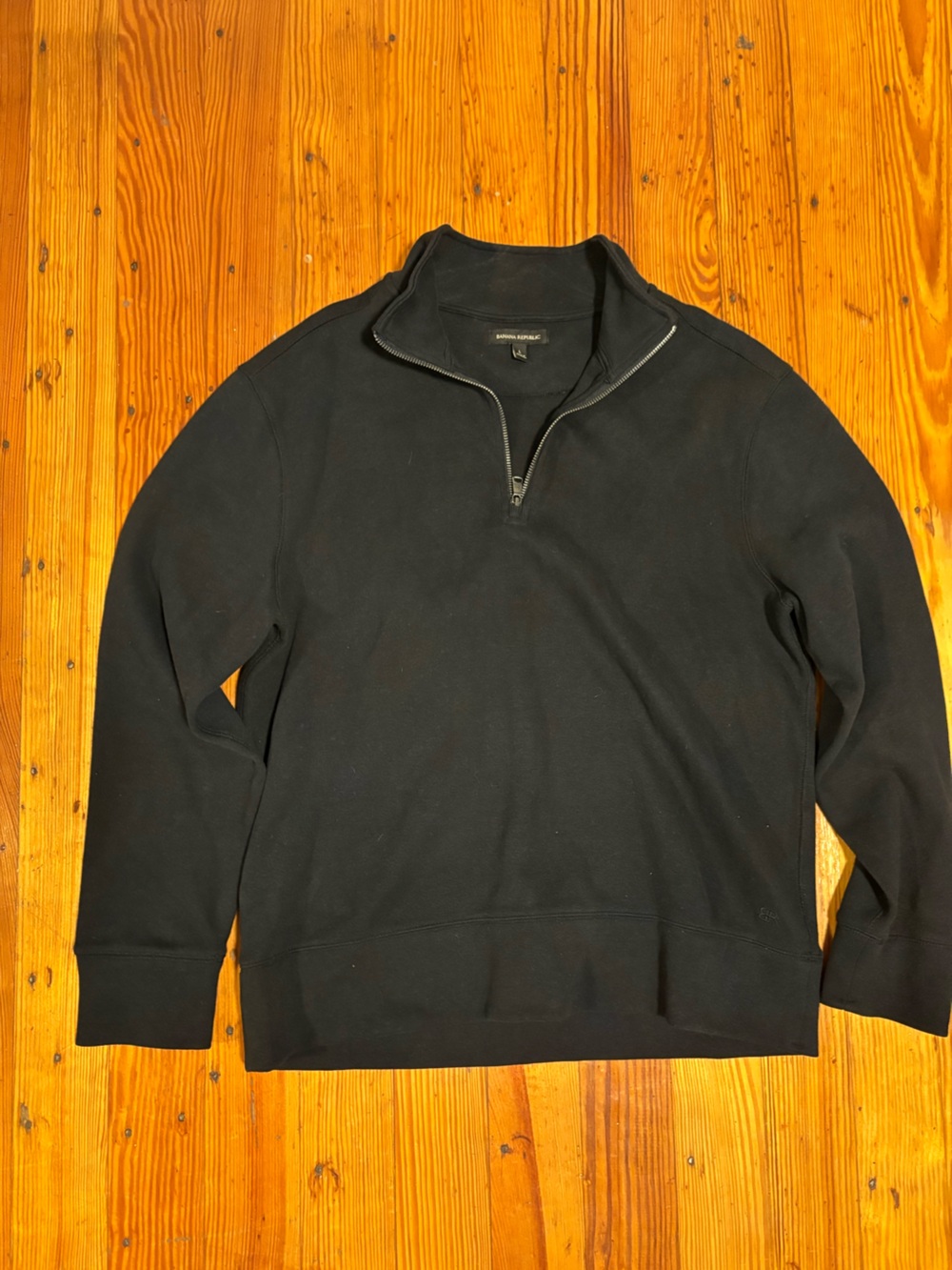 Banana Republic Black Zip-Up Sweater